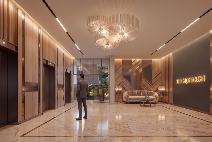 Lift Lobby at The Monarch