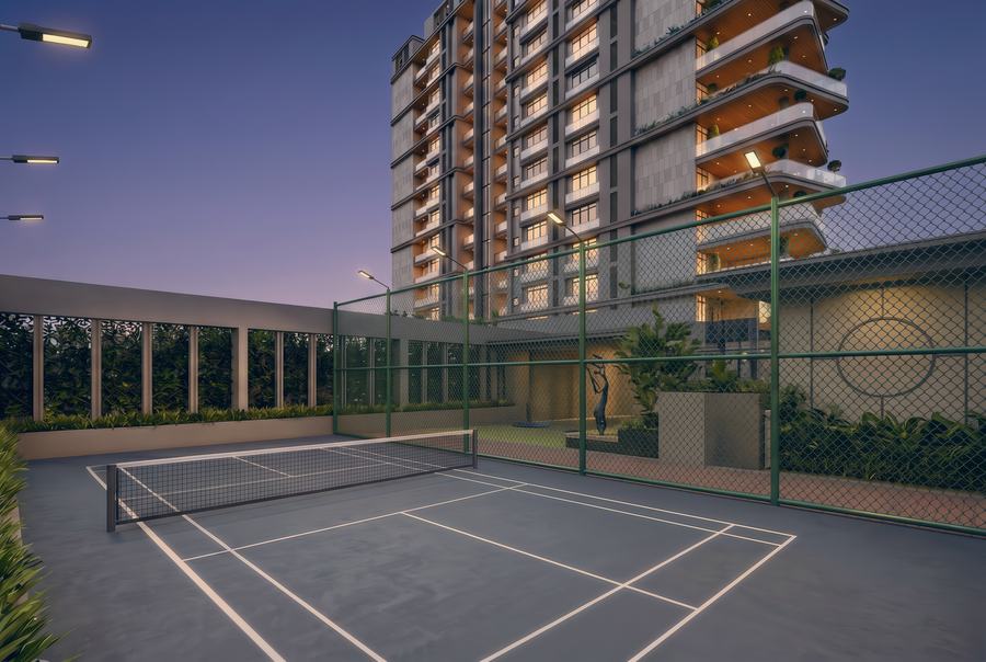 Rooftop Play Court at The Monarch