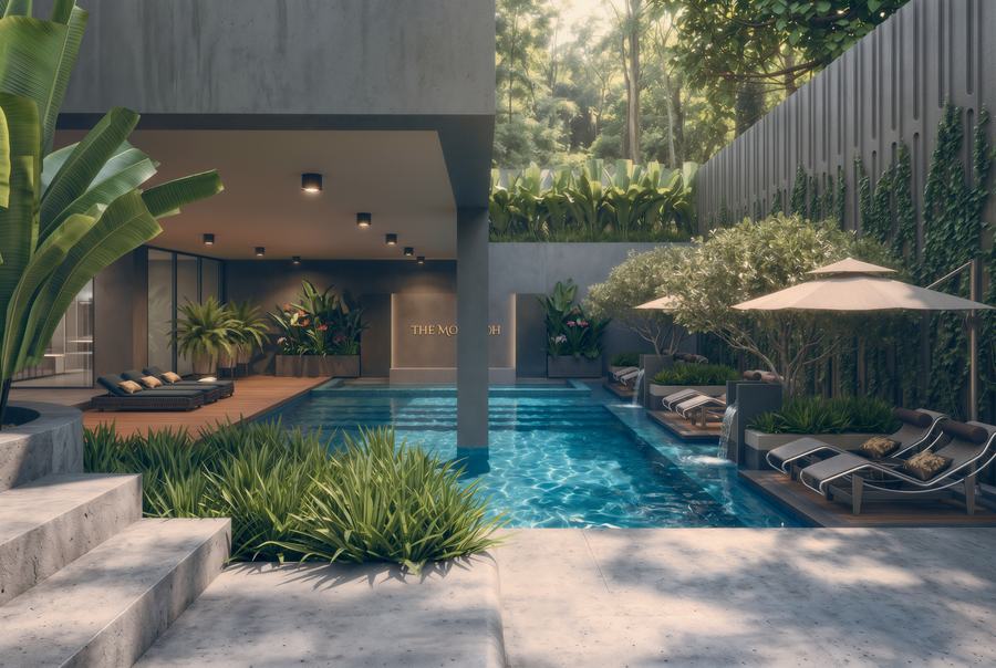 Pool in a 5 BHK residence