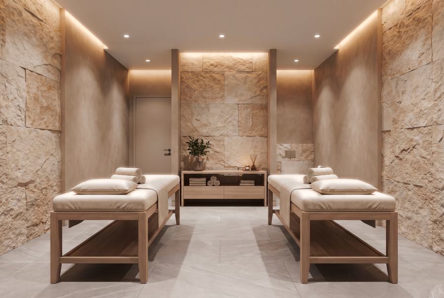 Spa treatment room